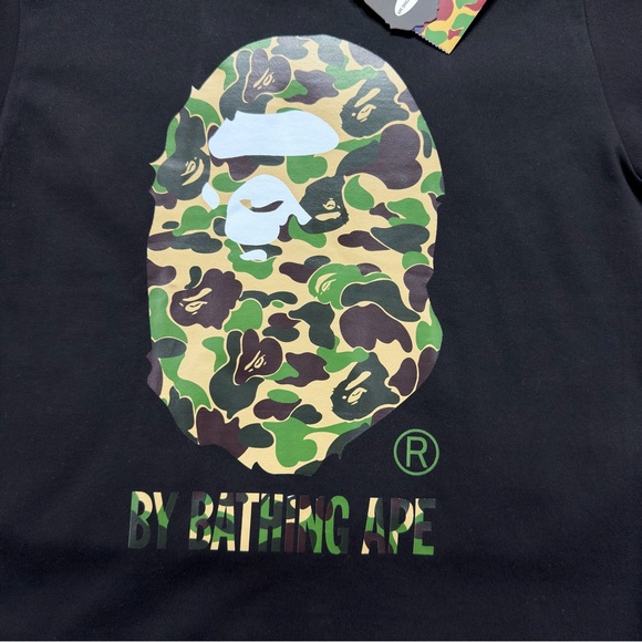 BAPE ABC Camo By Bathing Ape T-shirt ‘Black’ - Picture 3 of 7